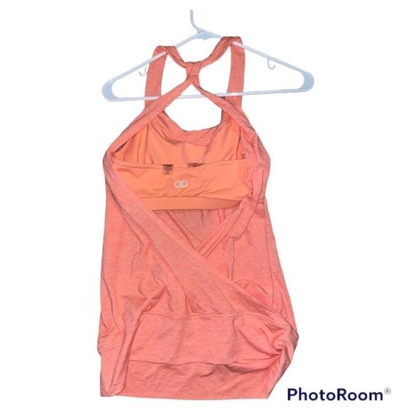 Calia peach workout tank too with built in bra size X small- excellent condition - Picture 3 of 6